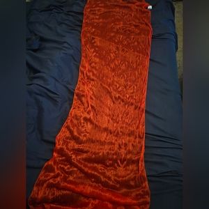 Long, Red Scarf